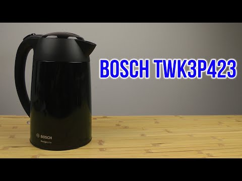 Virdulys Bosch DesignLine TWK3P423, spalva: juoda video