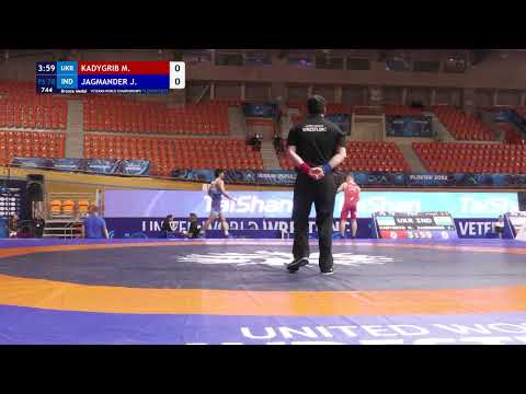 BRONZE FS - 78 kg: M. KADYGRIB (UKR) v. J. JAGMANDER (IND)