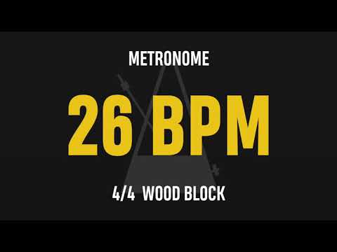 26 BPM 4/4 - Best Metronome (Sound : Wood block)