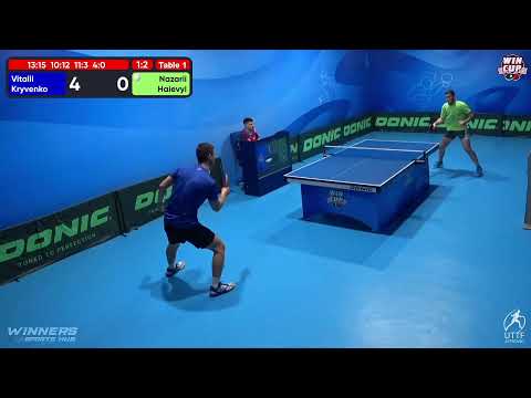 18:00 Vitalii Kryvenko 1-3 Nazarii Haievyi West 3  WIN CUP 10.11.2022 | TABLE TENNIS WINCUP