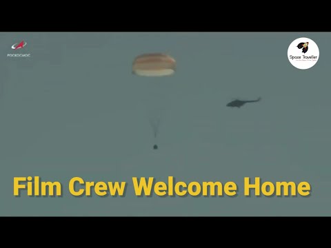 Russian Film Crew Return To Earth From Space Station.। Soyuz MS 18 Landing।