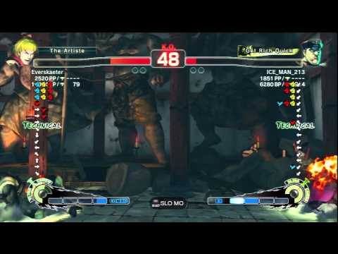 Everskaeter [Ken] Vs ICE_MAN_213 [M.Bison] SSF4 AE Online Ranked Matches - PSN