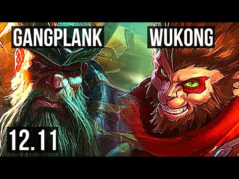 GANGPLANK vs WUKONG (TOP) | 1.3M mastery, 9/2/4, 400+ games | EUW Diamond | 12.11
