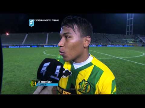 Martínez: "Una linda victoria" Aldosivi 1 - San Lorenzo 0. Fecha 10. Primera División 2015. FPT.