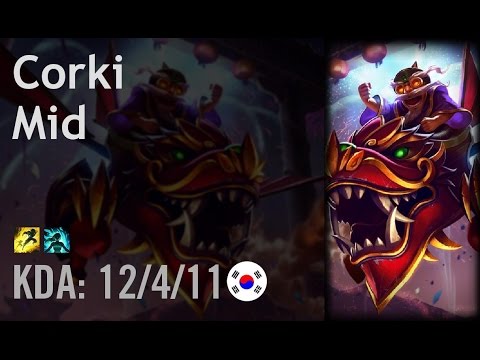 Corki Mid vs Ezreal - Nagne - KR Challenger Path 6.2