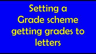 Changing to Letter Grades in Canvas