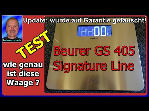 Beurer GS 405 Signature Line, Wiegetest, Genauigkeit, Zuverlässigkeit, Erfahrungen - Garantie