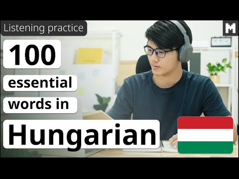 🇭🇺 LEARN HUNGARIAN: 100 of the Most Common Words in Hungarian (improve your listening skills)