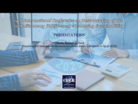 ROGE-2025, Presentations: Ghada Refaat El Said