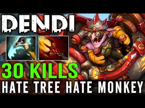 Dendi Timbersaw 30 Kills - Hate Tree Hate Monkey - Dota 2 7.00