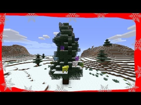 Christmas tree with blinking lights