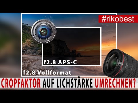 Hat der Cropfaktor an APS-C Kameras auch Einfluss auf die Lichtstärke? Fotografieren lernen.