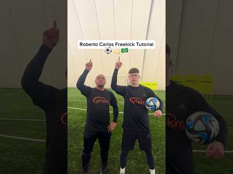 FAMOUS ROBERTO CARLOS FREEKICK TUTORIAL! ⚽️☄️