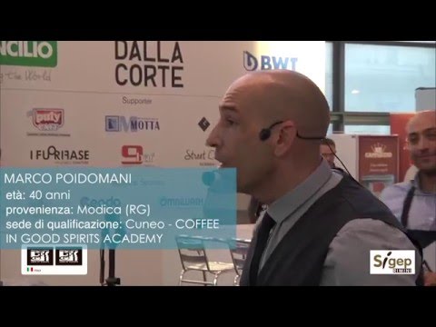 MARCO POIDOMANI - CICS Italian Coffee Championship in Good Spirits - SIGEP 2016
