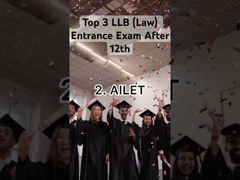 Top 3 LLB (Law) Entrance Exam After 12th ll #career #education #llb #law