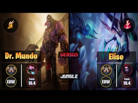 Challenger DR. MUNDO [Fleet Footwork] (Jungle) VS  ELISE - Challenger EUW Patch 10.4