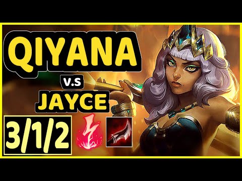 SKT T1 FAKER (QIYANA) vs JAYCE - 3/1/2 KDA MID CHALLENGER GAMEPLAY - KR