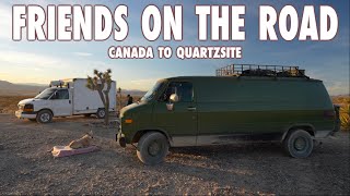 Campout with AdventureVanMan || Solo Female Roadtrip Canada to RTR Quartzsite Daily Vlog 9/10