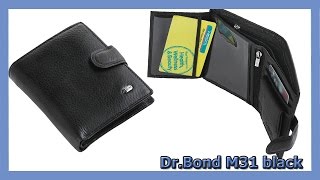 preview picture of video 'Маленькое мужское кожаное портмоне Dr.Bond M31 black'