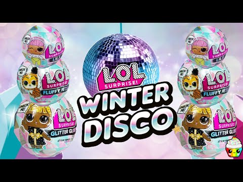 LOL Surprise WINTER DISCO Glitter Globe, Fluffy Pets, & Lils Cupcake Kids Club