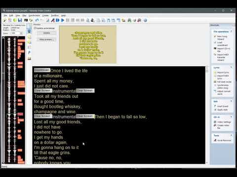 Text Snippets in Karaoke CD+G Creator and Karaoke Video Creator