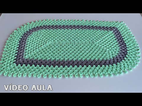 tapete de crochê simples e fácil passo a passo