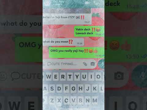 POV :: dichat sama Yeji Itzy! •||• #whatsmock #prank #chat #fakechat #masukberanda #shorts •||•