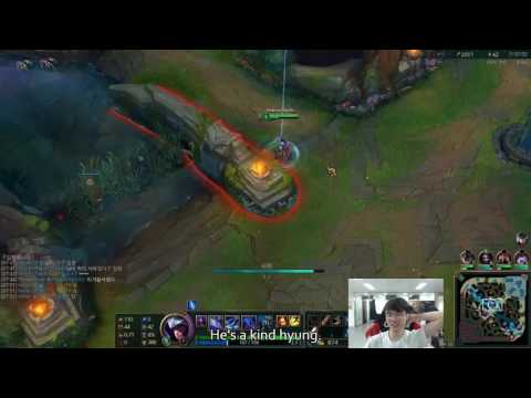 Faker plays with Huni, laughs like a 5 year old (eng)