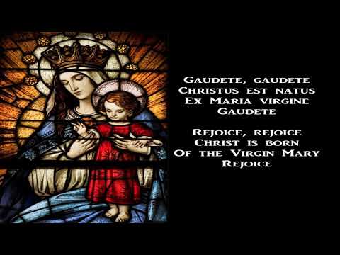 Gaudete, Christus est natus - Christmas Carol (with lyrics)