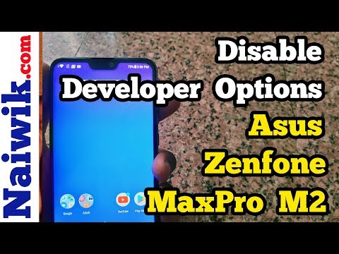 Disable Developer Options  in Asus Zenfone Max pro M2