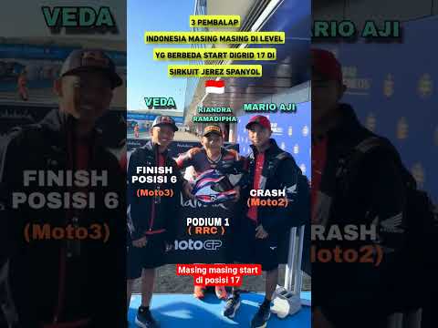 masing masing start diposisi 17 🇮🇩 #moto3 #beritamotogp #motogp2026
