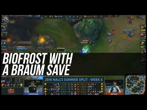 [NA LCS] Biogod with a crazy Braum save!