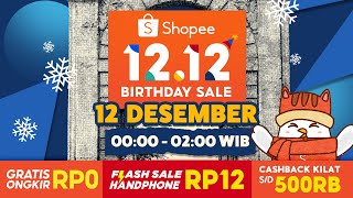 Download lagu Flash Sale Handphone Rp12 di Shopee 12.12 Birthday Sale Midnight Sale | 12 Des 00.00 - 02.00 WIB mp3