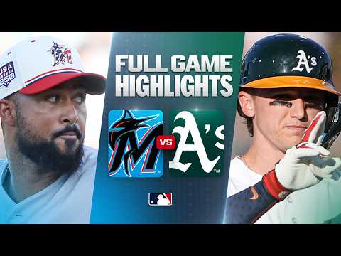 애슬레틱스 VS 마이애미 2:7 MLB 하이라이트