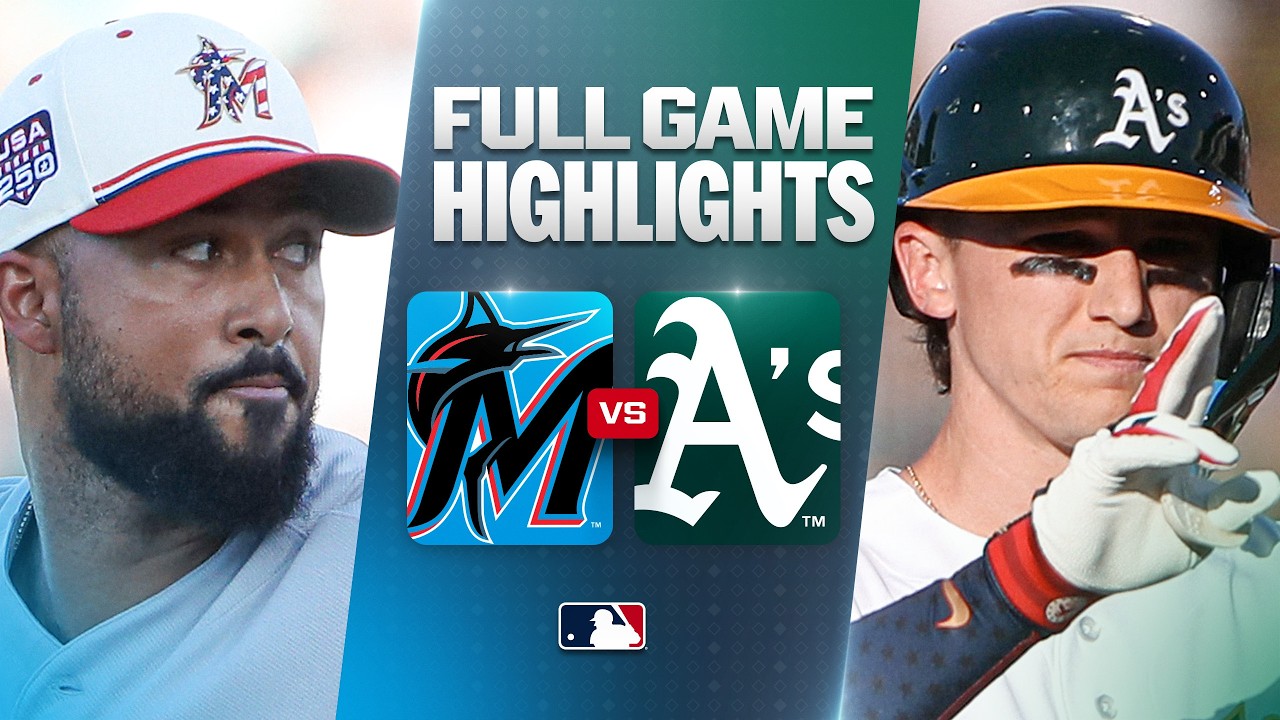7월5일 마이애미 오클랜드 MLB 하이라이트