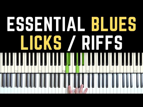 The BEST Blues Riffs and Licks for Jazz Piano