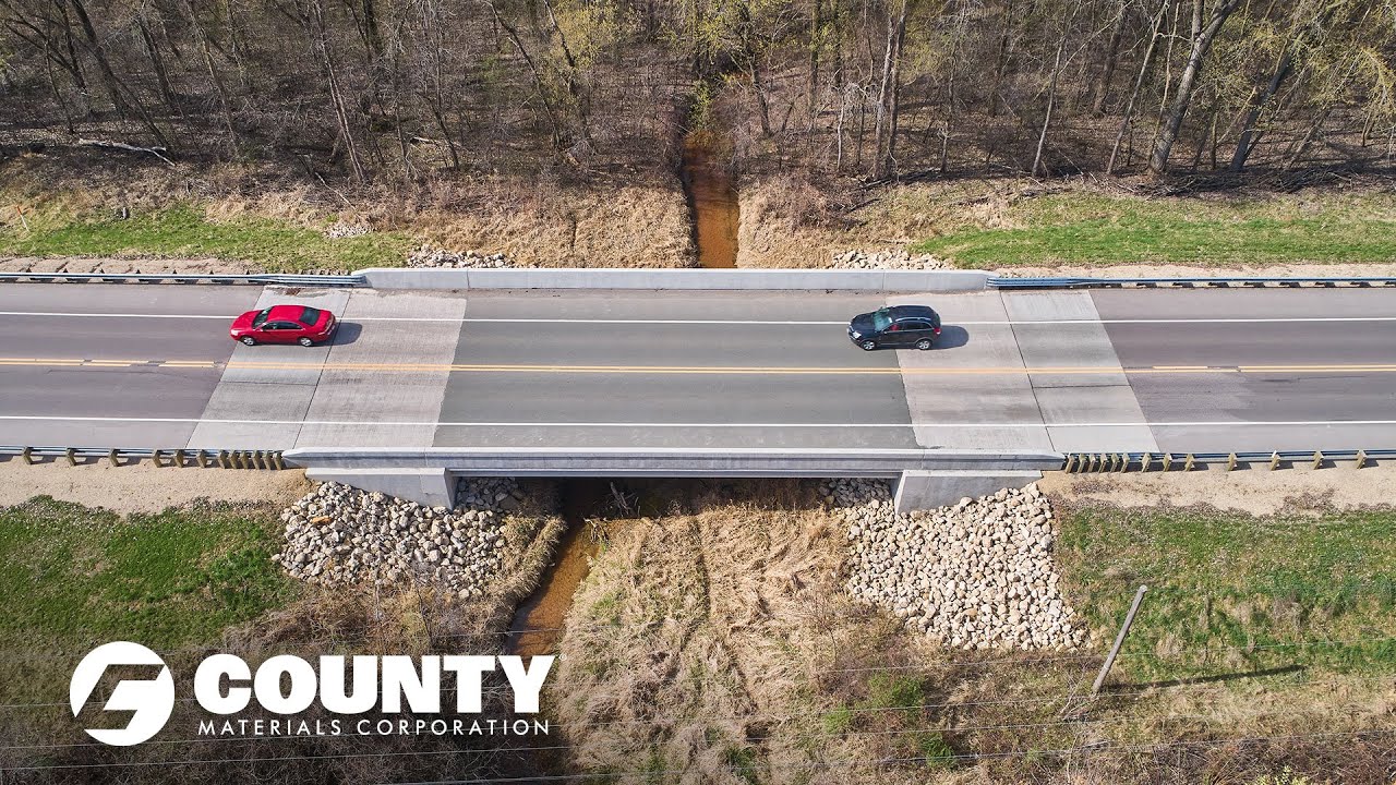 Advantages of County Materials' Prestress Concrete Bridge Girders - Fountain City Project Feature