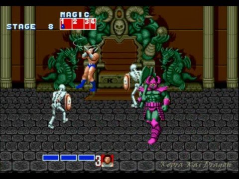 Golden Axe - Ax=Battler vs Death=Bringer's skeletons