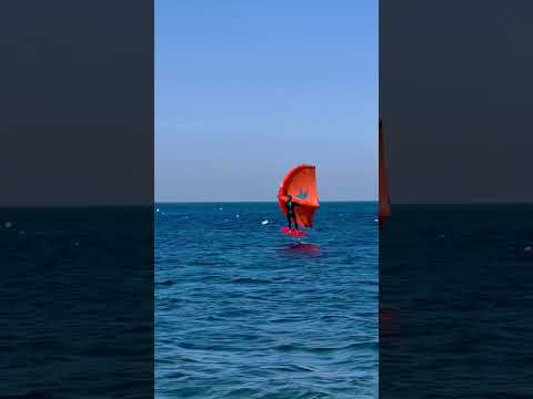 Windsurfing? Kitesurfing? What this surfing is? Enjoying the surf day on the Mediterranean #surfing