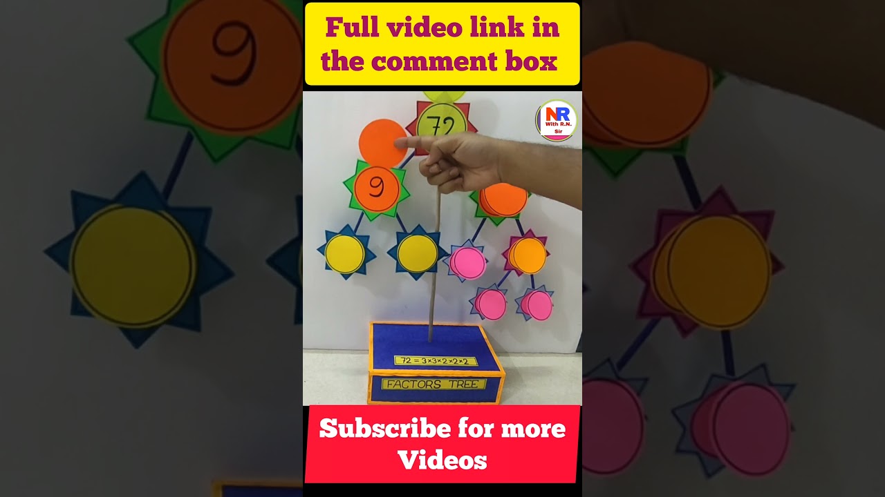 Factors tree#maths project #maths model#maths#reels#craft #motivation#viralvideo #viralshorts#viral👍