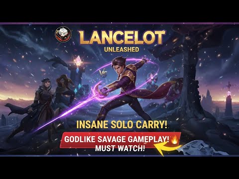 HE'S UNSTOPPABLE! Lancelot Insane Solo Carry (100% Win Rate?)