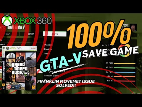 How to install 100% Save Game GTA 5 on Xbox360 (2024) GTA V | All Missions Completed | Complete Map