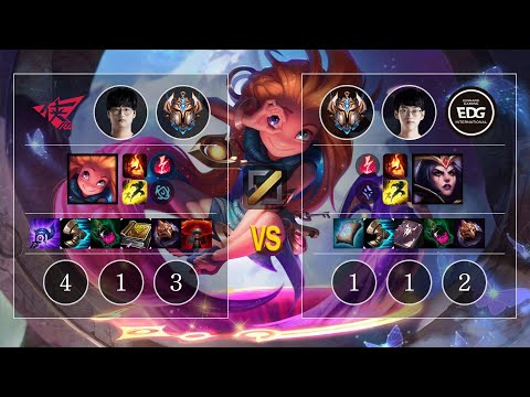 RW Ruby Zoe vs EDG Scout LeBlanc Mid - KR Patch 10.12