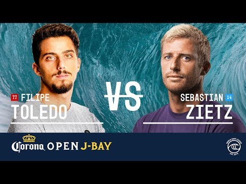 Filipe Toledo vs. Sebastian Zietz - Quarterfinals, Heat 3 - Corona Open J-Bay 2019