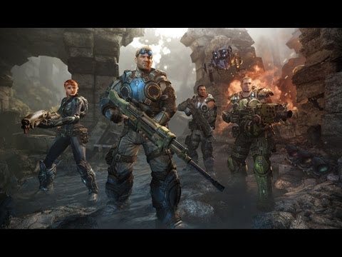 Gears of War: Judgment Multiplayer - RELEASE DAY Overrun Splitscreen Co-op [HD] Gameplay - 4th Match