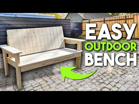 How to Build an Outdoor Bench Using Cheap Wood!