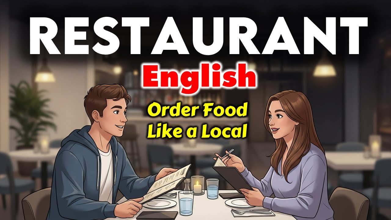 Restaurant English Conversation Practice 🍽️ Order Food Like a Local