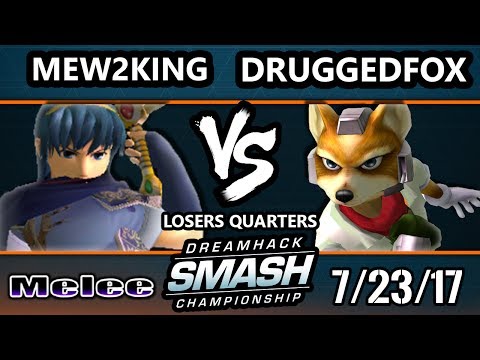 DHATL 17 Melee - FOX MVG | Mew2king (Marth) vs Balance | Druggedfox (Fox) - SSBM Singles LQ