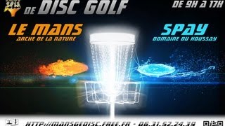 preview picture of video 'Disc Golf Championnat de France Le Mans , échauffement à Spay'