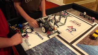 preview picture of video 'FLL Food Factor 2011 Team #5029 Germaphobics Robot Run 209 Points'